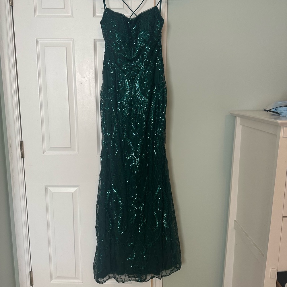 Forest Green, Prom Girl, Size 8 Prom dress